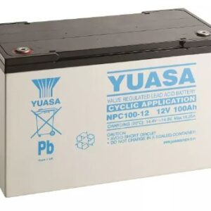 Batterie YUASA 12V 100Ah +G Pb NPL100-12 FR  (1) 407 X 172 X 240