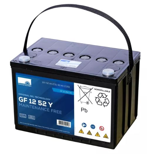 Batterie SONNENSCHEIN 12V 70Ah +D GEL GF12063YO 261 X 170 X 210