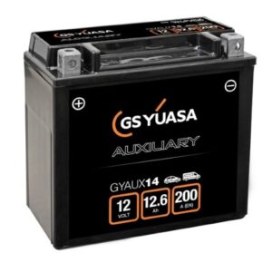 Batterie Auxiliaire YUASA GAUX14 AGM 12V 12.6Ah 200A +G 150X8 X145