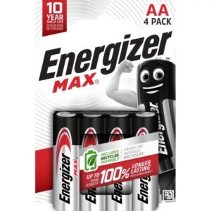 Blister 4 piles alcalines ENERGIZER max 1.5v AAA