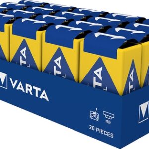 1 Pile alcaline VARTA industrial 9v (paquet de 20)