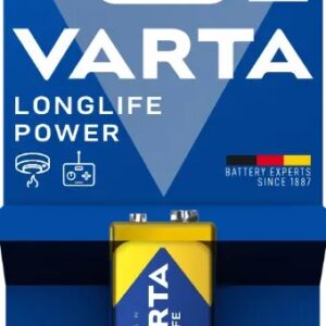 Blister 1 pile alcaline VARTA  Long Life Power 9v  6LR61