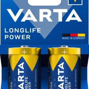 Blister 2 piles alcalines VARTA  Long Life Power 1.5v D  LR20