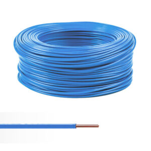 Câble souple HO7VK 1x6mm2 bleu bobine 25m