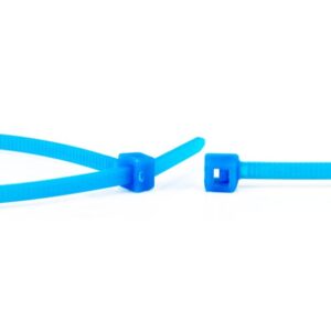 Paquet de colliers rilsans 3,6x150mm bleu (100pcs)