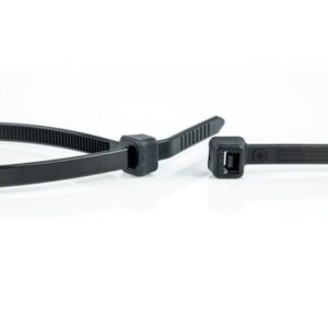 Paquet de colliers rilsans 3,6x200mm noir (100pcs)